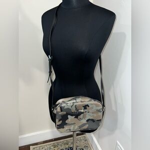 G.I.L.I. Black & Gray Camo Crossbody Bag